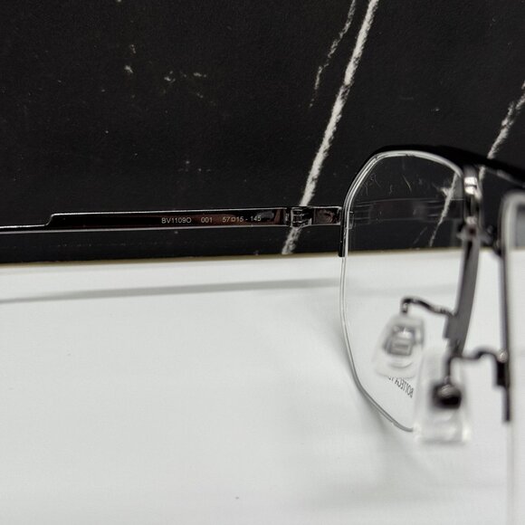 NEW BOTTEGA VENETA BV1109O 001 SILVER AVIATOR UNISEX EYEGLASSES - Picture 10 of 11